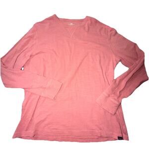 Faherty Men’s Large Cotton Crewneck Pink Size Large (L4)